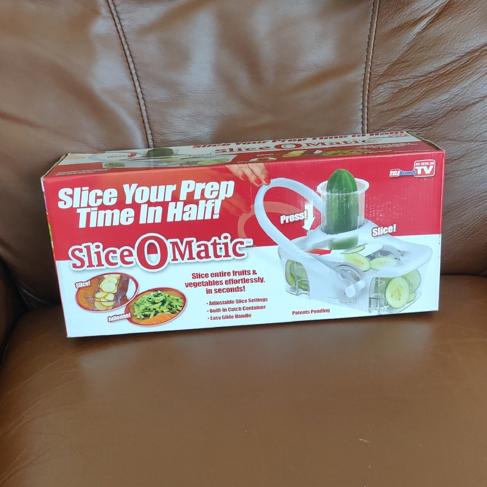 New!SLICE-O-MATIC Kitchen Slices Fruits, Vegetables in Seconds Slicer